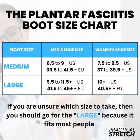 PracticalStretch™ - The Night Splint Plantar Fasciitis Boot (1 boot)